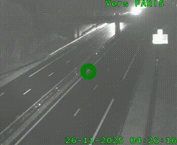 <h2>Caméra routière sur l'autoroute A20 au nord de Limoges, à la jonction avec la N520. Vue orientée vers Paris</h2>