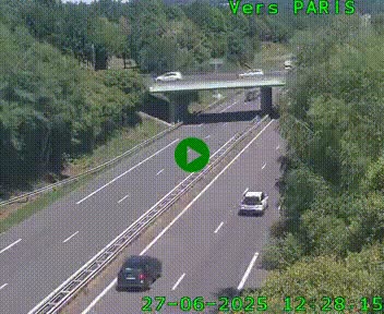 <h2>Caméra routière sur l'autoroute A20 au nord de Limoges, à la jonction avec la N520. Vue orientée vers Paris</h2>