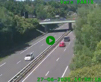 <h2>Caméra routière sur l'autoroute A20 au nord de Limoges, à la jonction avec la N520. Vue orientée vers Paris</h2>