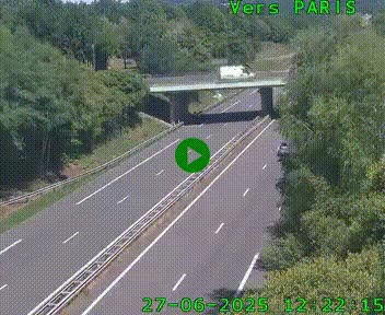 <h2>Caméra routière sur l'autoroute A20 au nord de Limoges, à la jonction avec la N520. Vue orientée vers Paris</h2>