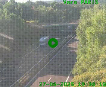 <h2>Caméra routière sur l'autoroute A20 au nord de Limoges, à la jonction avec la N520. Vue orientée vers Paris</h2>