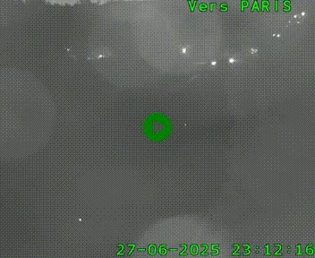 <h2>Caméra routière sur l'autoroute A20 au nord de Limoges, à la jonction avec la N520. Vue orientée vers Paris</h2>