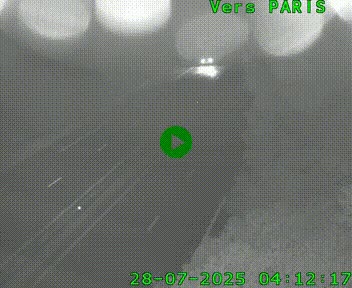 <h2>Caméra routière sur l'autoroute A20 au nord de Limoges, à la jonction avec la N520. Vue orientée vers Paris</h2>