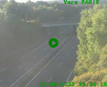 <h2>Caméra routière sur l'autoroute A20 au nord de Limoges, à la jonction avec la N520. Vue orientée vers Paris</h2>