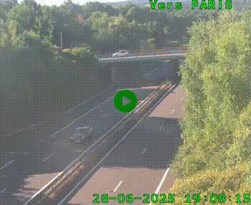<h2>Caméra routière sur l'autoroute A20 au nord de Limoges, à la jonction avec la N520. Vue orientée vers Paris</h2>