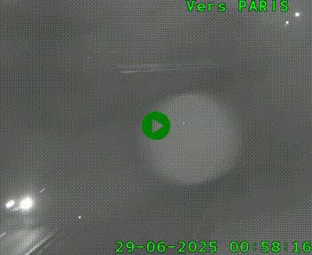 <h2>Caméra routière sur l'autoroute A20 au nord de Limoges, à la jonction avec la N520. Vue orientée vers Paris</h2>