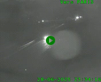 <h2>Caméra routière sur l'autoroute A20 au nord de Limoges, à la jonction avec la N520. Vue orientée vers Paris</h2>