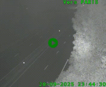 <h2>Caméra routière sur l'autoroute A20 au nord de Limoges, à la jonction avec la N520. Vue orientée vers Paris</h2>