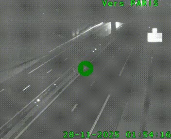 <h2>Caméra routière sur l'autoroute A20 au nord de Limoges, à la jonction avec la N520. Vue orientée vers Paris</h2>