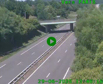 <h2>Caméra routière sur l'autoroute A20 au nord de Limoges, à la jonction avec la N520. Vue orientée vers Paris</h2>