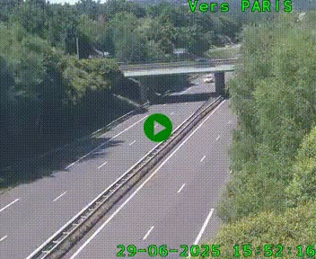 <h2>Caméra routière sur l'autoroute A20 au nord de Limoges, à la jonction avec la N520. Vue orientée vers Paris</h2>