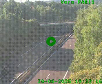 <h2>Caméra routière sur l'autoroute A20 au nord de Limoges, à la jonction avec la N520. Vue orientée vers Paris</h2>