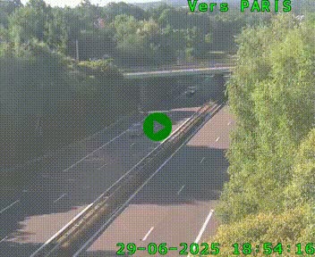 <h2>Caméra routière sur l'autoroute A20 au nord de Limoges, à la jonction avec la N520. Vue orientée vers Paris</h2>