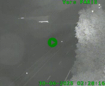 <h2>Caméra routière sur l'autoroute A20 au nord de Limoges, à la jonction avec la N520. Vue orientée vers Paris</h2>