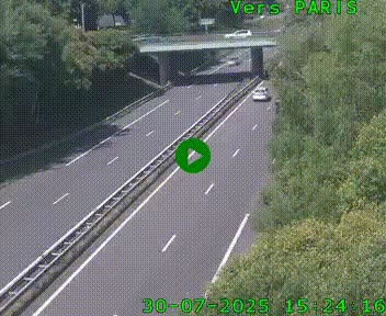 <h2>Caméra routière sur l'autoroute A20 au nord de Limoges, à la jonction avec la N520. Vue orientée vers Paris</h2>