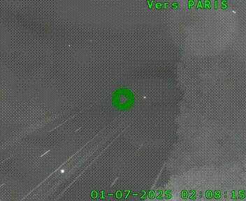 <h2>Caméra routière sur l'autoroute A20 au nord de Limoges, à la jonction avec la N520. Vue orientée vers Paris</h2>