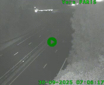 <h2>Caméra routière sur l'autoroute A20 au nord de Limoges, à la jonction avec la N520. Vue orientée vers Paris</h2>