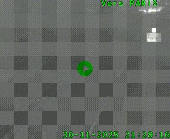 <h2>Caméra routière sur l'autoroute A20 au nord de Limoges, à la jonction avec la N520. Vue orientée vers Paris</h2>