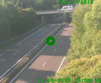 <h2>Caméra routière sur l'autoroute A20 au nord de Limoges, à la jonction avec la N520. Vue orientée vers Paris</h2>