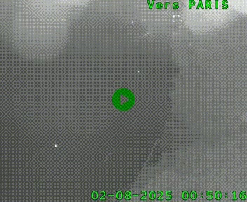 <h2>Caméra routière sur l'autoroute A20 au nord de Limoges, à la jonction avec la N520. Vue orientée vers Paris</h2>