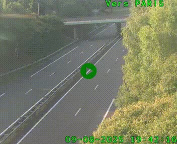 <h2>Caméra routière sur l'autoroute A20 au nord de Limoges, à la jonction avec la N520. Vue orientée vers Paris</h2>