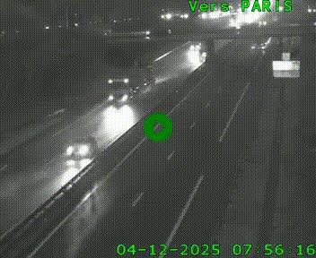 <h2>Caméra routière sur l'autoroute A20 au nord de Limoges, à la jonction avec la N520. Vue orientée vers Paris</h2>