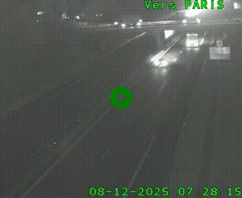 <h2>Caméra routière sur l'autoroute A20 au nord de Limoges, à la jonction avec la N520. Vue orientée vers Paris</h2>