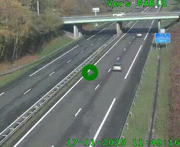 <h2>Caméra routière sur l'autoroute A20 au nord de Limoges, à la jonction avec la N520. Vue orientée vers Paris</h2>