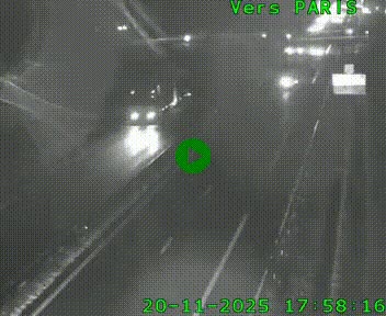 <h2>Caméra routière sur l'autoroute A20 au nord de Limoges, à la jonction avec la N520. Vue orientée vers Paris</h2>