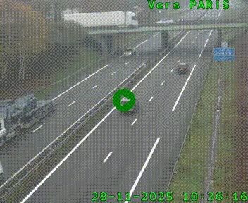 <h2>Caméra routière sur l'autoroute A20 au nord de Limoges, à la jonction avec la N520. Vue orientée vers Paris</h2>