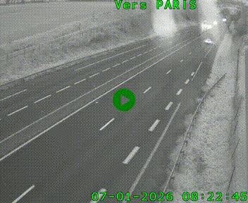 <h2>Caméra routière sur l'autoroute A20 à Saint-Hilaire-Bonneval, au sud de Limoges. Vue orientée vers Paris</h2>