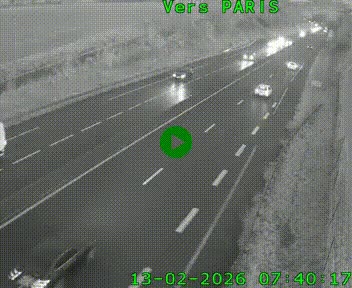 <h2>Caméra routière sur l'autoroute A20 à Saint-Hilaire-Bonneval, au sud de Limoges. Vue orientée vers Paris</h2>