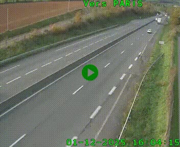 <h2>Caméra routière sur l'autoroute A20 à Saint-Hilaire-Bonneval, au sud de Limoges. Vue orientée vers Paris</h2>
