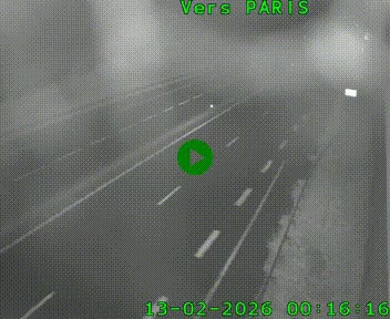 Caméra routière sur l'autoroute A20 à Saint-Hilaire-Bonneval, au sud de Limoges. Vue orientée vers Paris