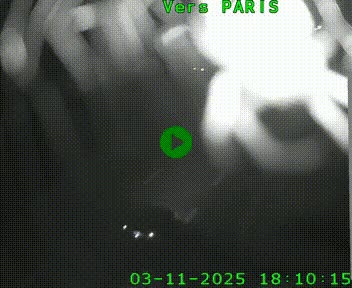 Caméra routière sur l'autoroute A20 à Saint-Hilaire-Bonneval, au sud de Limoges. Vue orientée vers Paris