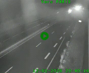 <h2>Caméra routière sur l'autoroute A20 à Saint-Hilaire-Bonneval, au sud de Limoges. Vue orientée vers Paris</h2>