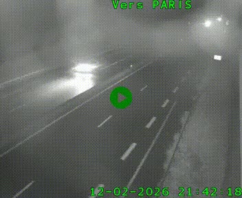 <h2>Caméra routière sur l'autoroute A20 à Saint-Hilaire-Bonneval, au sud de Limoges. Vue orientée vers Paris</h2>