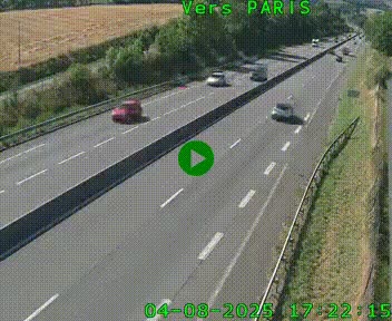 <h2>Caméra routière sur l'autoroute A20 à Saint-Hilaire-Bonneval, au sud de Limoges. Vue orientée vers Paris</h2>