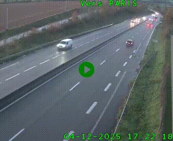 <h2>Caméra routière sur l'autoroute A20 à Saint-Hilaire-Bonneval, au sud de Limoges. Vue orientée vers Paris</h2>