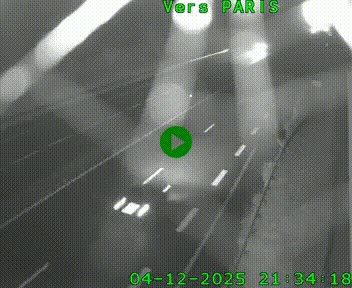 <h2>Caméra routière sur l'autoroute A20 à Saint-Hilaire-Bonneval, au sud de Limoges. Vue orientée vers Paris</h2>