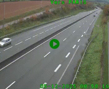<h2>Caméra routière sur l'autoroute A20 à Saint-Hilaire-Bonneval, au sud de Limoges. Vue orientée vers Paris</h2>