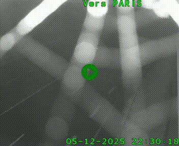 <h2>Caméra routière sur l'autoroute A20 à Saint-Hilaire-Bonneval, au sud de Limoges. Vue orientée vers Paris</h2>