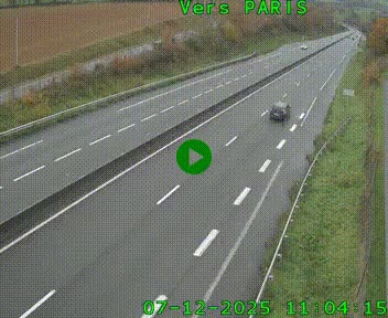 <h2>Caméra routière sur l'autoroute A20 à Saint-Hilaire-Bonneval, au sud de Limoges. Vue orientée vers Paris</h2>