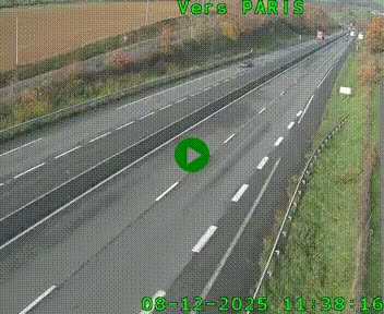 <h2>Caméra routière sur l'autoroute A20 à Saint-Hilaire-Bonneval, au sud de Limoges. Vue orientée vers Paris</h2>