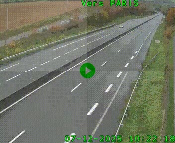 <h2>Caméra routière sur l'autoroute A20 à Saint-Hilaire-Bonneval, au sud de Limoges. Vue orientée vers Paris</h2>