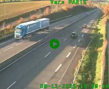 <h2>Caméra routière sur l'autoroute A20 à Saint-Hilaire-Bonneval, au sud de Limoges. Vue orientée vers Paris</h2>