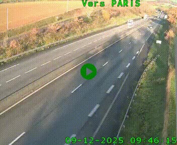 <h2>Caméra routière sur l'autoroute A20 à Saint-Hilaire-Bonneval, au sud de Limoges. Vue orientée vers Paris</h2>