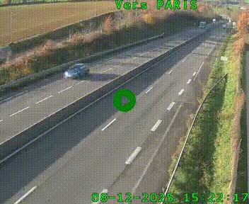 <h2>Caméra routière sur l'autoroute A20 à Saint-Hilaire-Bonneval, au sud de Limoges. Vue orientée vers Paris</h2>