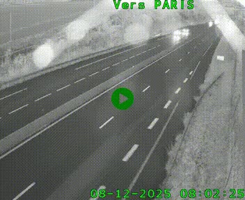 <h2>Caméra routière sur l'autoroute A20 à Saint-Hilaire-Bonneval, au sud de Limoges. Vue orientée vers Paris</h2>