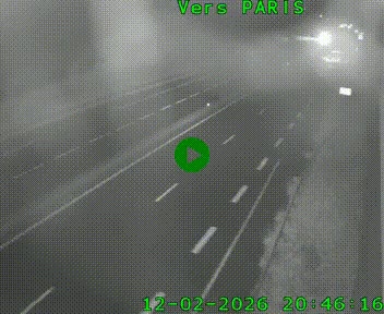 <h2>Caméra routière sur l'autoroute A20 à Saint-Hilaire-Bonneval, au sud de Limoges. Vue orientée vers Paris</h2>